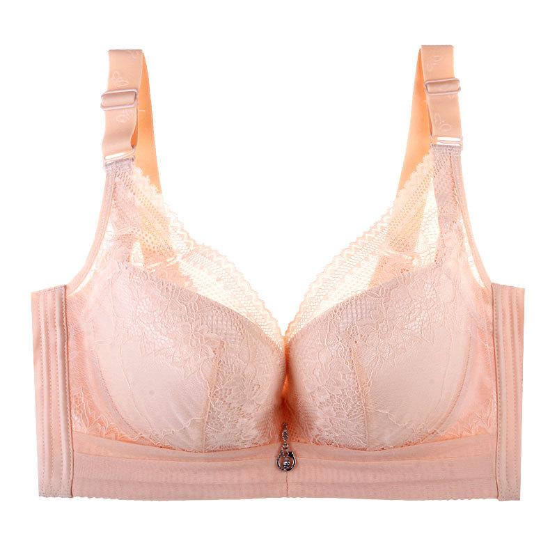 Sexy Bra Underwear Female Bra Thin Section with Steel Ring Big Yards To Increase The Winter Chest Shrinkage Thinning