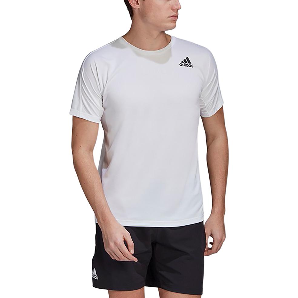 adidas Футболки Мужские Белые С Круглым Вырезом Средней Посадки GK4320
