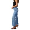 YYFS Women's Fashion Ripped Denim Casual High Waist Trousers Pants & Capris Casual Trousers