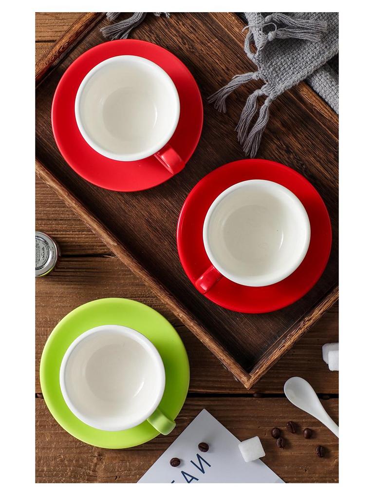 Ceramic Cappuccino & Latte Cup Set with Competition Logo - 220ml