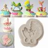 New Lovely Baby Carriage Silicone Mold Fondant Cake Mold Baking Tool Cupcake Candy Clay Cake Decor 1pc