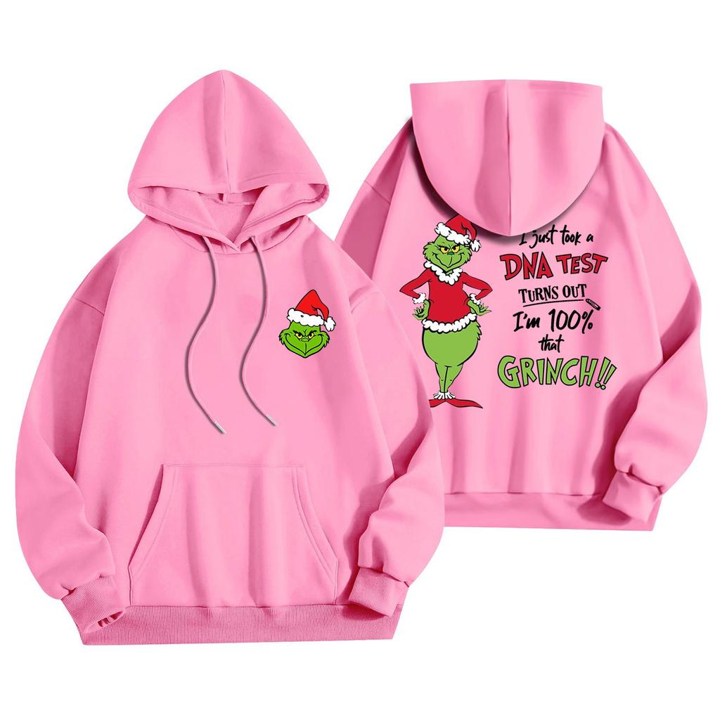 Женская мода, легкий женский свитер с длинными рукавами и карманами, рождественская толстовка с капюшоном