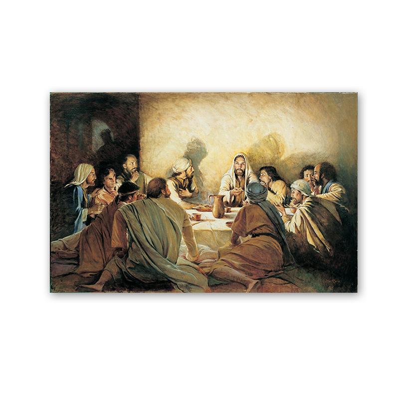 Da Vinci Famous Painting The Last Supper Canvas Posters and Prints Jesus Religious Wall Art Pictures for Living Room Home Decor