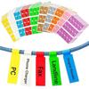 Self Adhesive Cable Labels Tags Waterproof Label Stickers Cord Labels Makers  Electronics