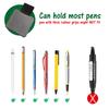 10 шт. эластичных держателей для ручек с самоклеящейся ПУ-кожей, зажим для карандашей для блокнотов, журналов, планировщиков