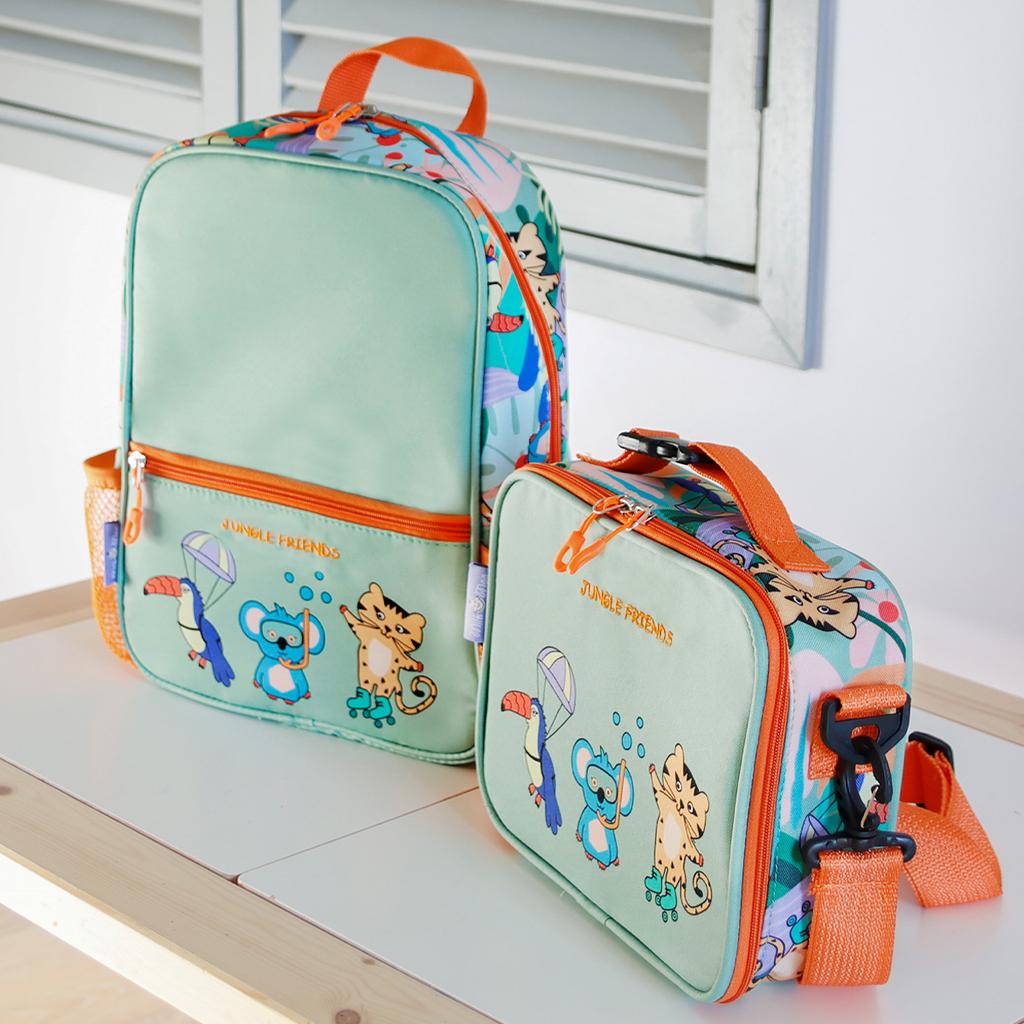 Milk&Moo Kids Backpack with Lunch Box, School Backpack Set for Girls and Boy