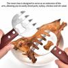 1/2 шт., когти для измельчения мяса, вилка из нержавеющей стали для свинины, вилка для барбекю, вилка для барбекю, овощерезка «медвежий коготь»