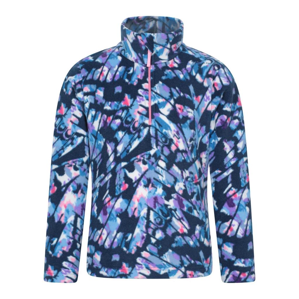 Mountain Warehouse Childrens/Kids Endeavour Abstract Half Zip Fleece Top