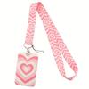 Colorful Heart-Shaped Lanyard with ID Badge Holder | Durable Comfortable Strap for Women, Girls, Students, Teachers, Nurses, Doctors, Office Workers