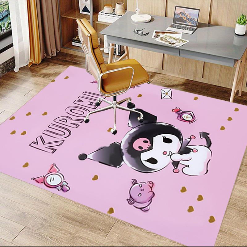 Kuromi'S Balloon Adventure Carpet For Playroom Bedroom Living Room Sofa Home Decorkids Game Area Rug Nonslip Floor Mat