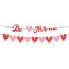 Баннер на День святого Валентина, романтический Be Mine, баннер в форме сердца, привлекательный подвесной флаг для украшения вечеринки