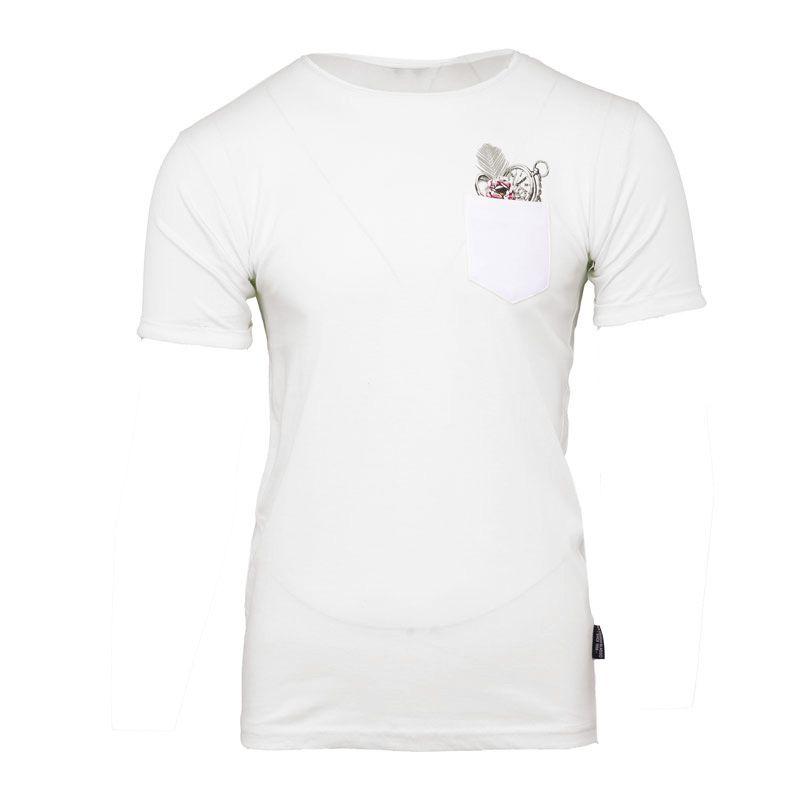 Футболка maddy с цветным карманом с розовым принтом Мужская BLAGGIO