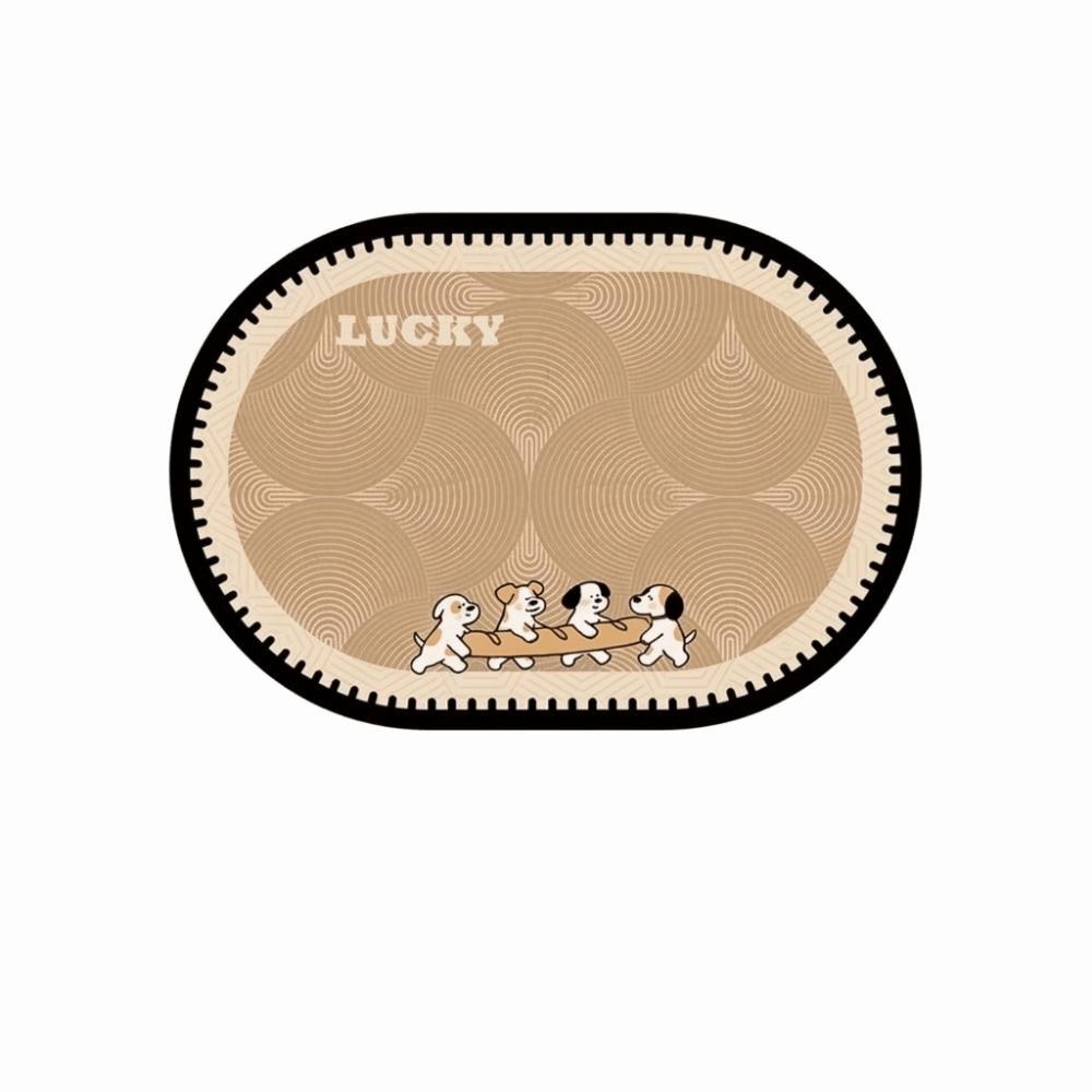 Quick Dry Cartoon Animal Bathroom Mat Anti Slip Dog Puppy Absorbent Mat Soft Decoration Door Mat Kitchen