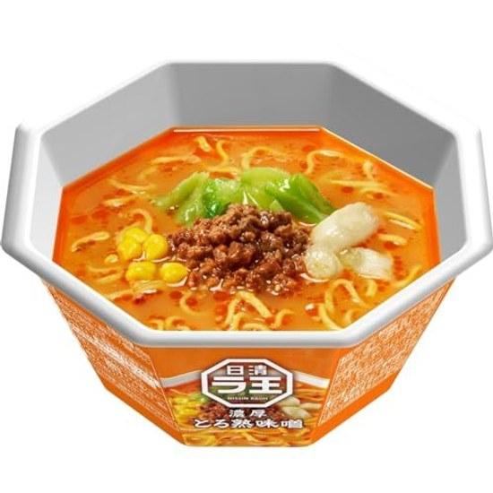 Raoh Torojukumi Miso Richness Lard Flavor Nissin Foods Cup Noodles 118g12 pieces