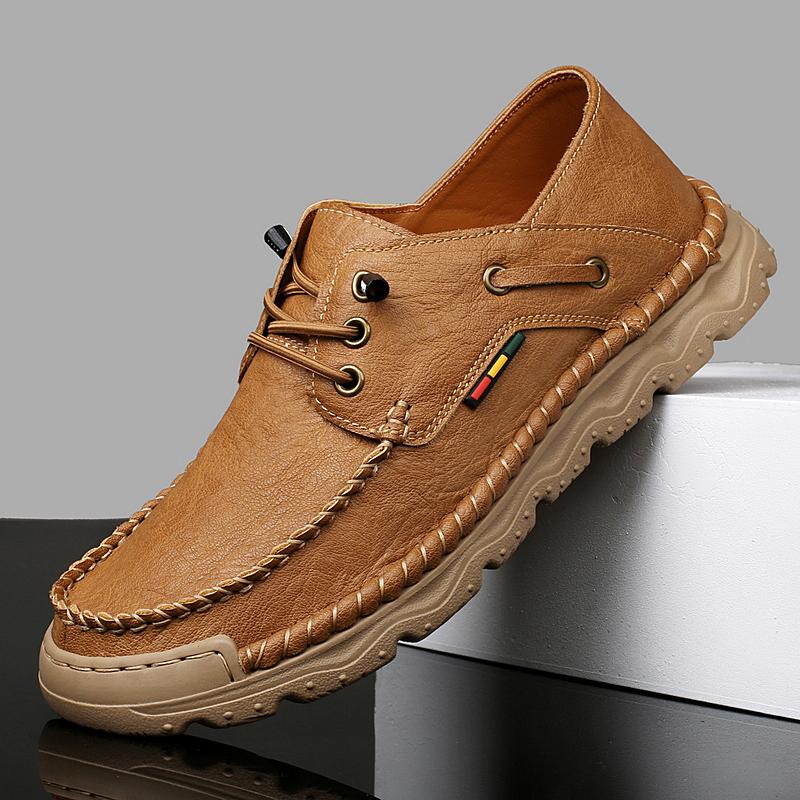 Comfortable Men's Casual Shoes Lightweight Sports Shoes Fashion Outdoor Sneakers Handmade Treking Footwear Leisure Walking Shoes