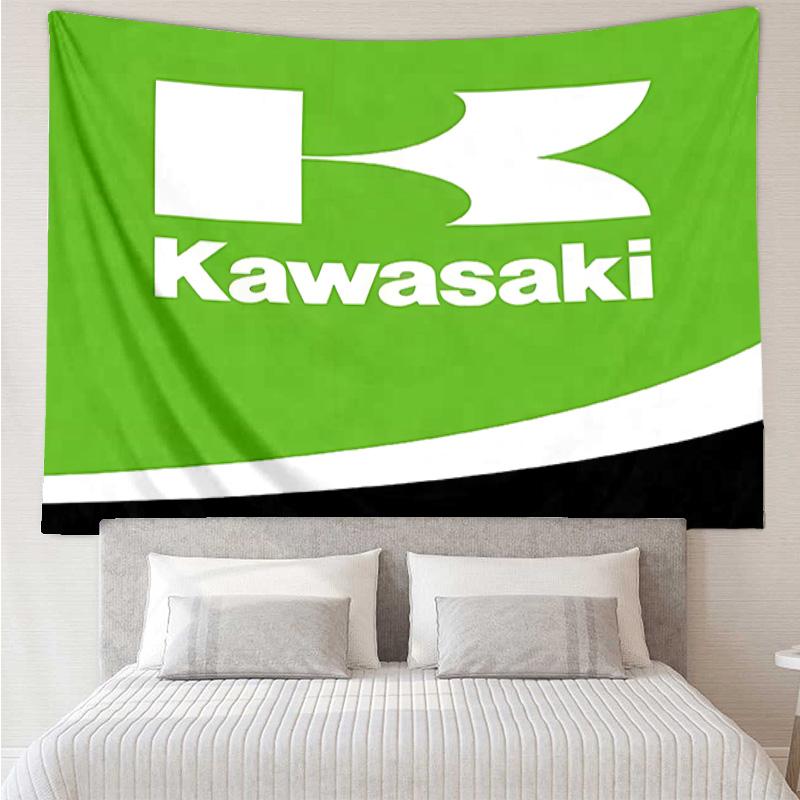 Kawasaki Ninja2 Tapestry for Bedroom Aesthetic Classroom Tapestries Wall Hanging for Living Room Dorm Office,Ideal Creative Gift