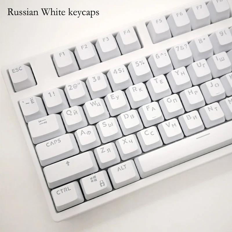 Xiaomi 104 Keys Russian Korean Backlit Keycaps For Mechanical Gaming Keyboard Cherry MX Switch OEM Profile ABS Keycap Gamer Custom DIY