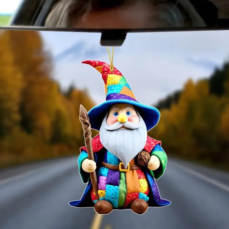 Тематическое Рождество Магический Старик Узор Акриловая Подвеска Украшение Праздник