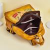 Johnature Retro Genuine Leather Women Bag Hand Painted Backpack First Layer Cowhide Casual Travel Bags