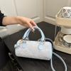 Niche Design Cylinder Handbag New Temperament Versatile High Sense Messenger Bag Fresh and Sweet Shoulder Bag