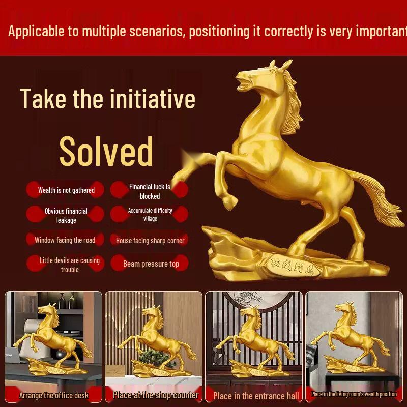 Lucky Copper Horse Success Ornament