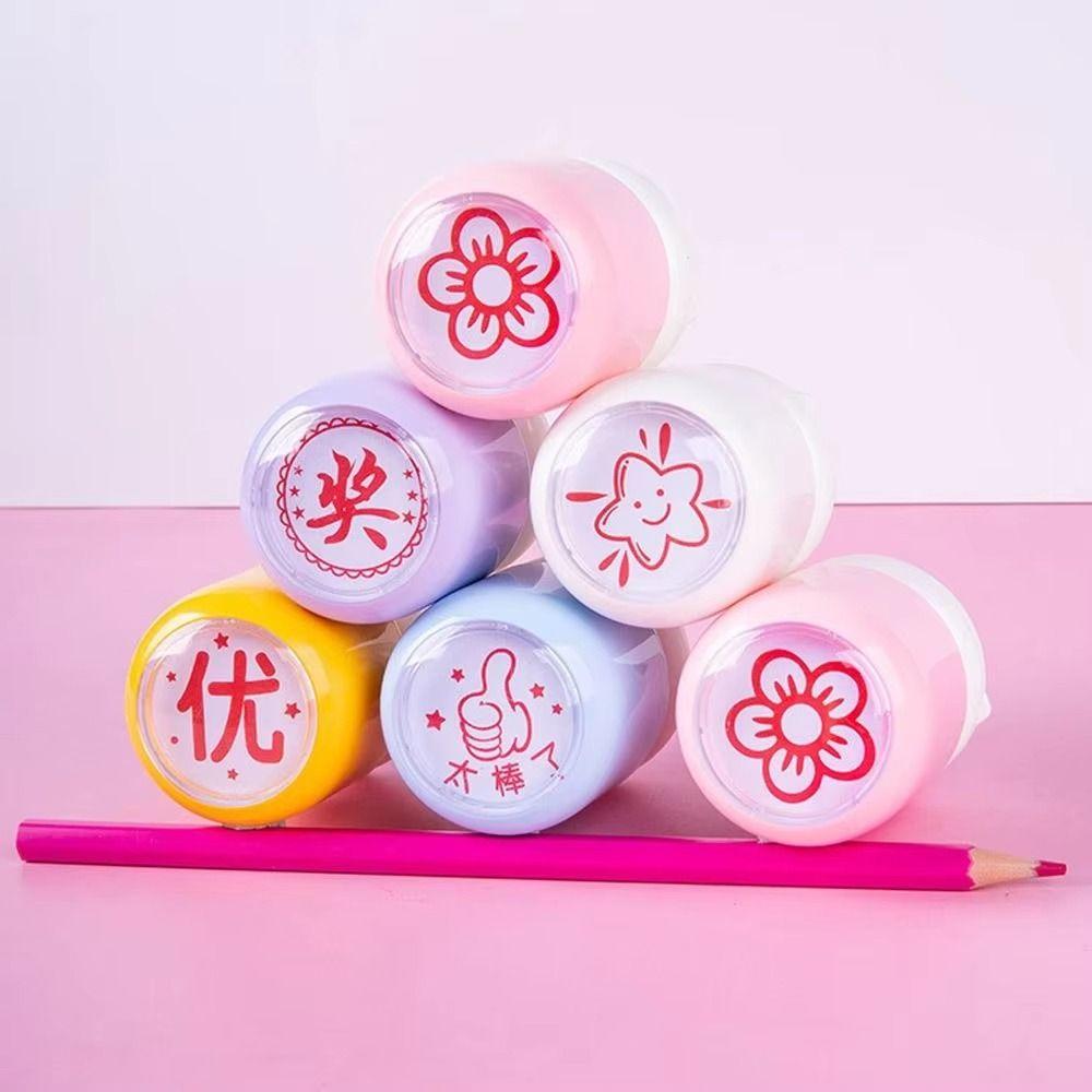 Diy Stamper Teacher'S Seal Encouragement Comments Reward Comments Correction Homework Stamp Durable Design Praise Comments