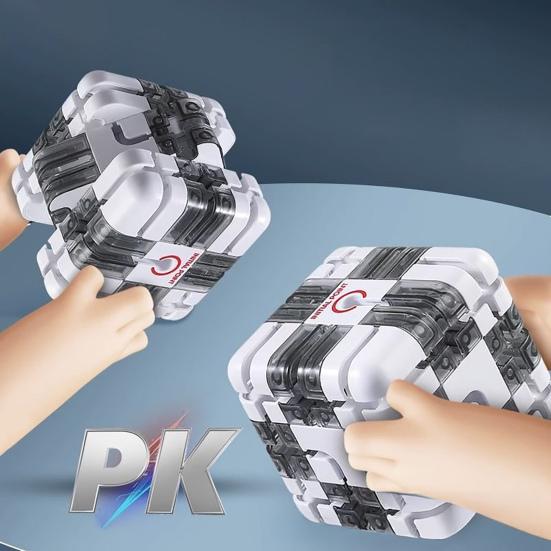 1/2 шт. 3D Головоломка Лабиринт Куб Головоломка 3x3 Лабиринт с перекатывающимся шариком Снятие стресса Тренировка логического мышления Ручной лабиринт с бусинами Обучающая игрушка