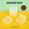 4-28Pcs Plastic Storage Box Transparent Jewelry Storage Box Container Portable Earring Ring Earplugs Packaging Storage Case