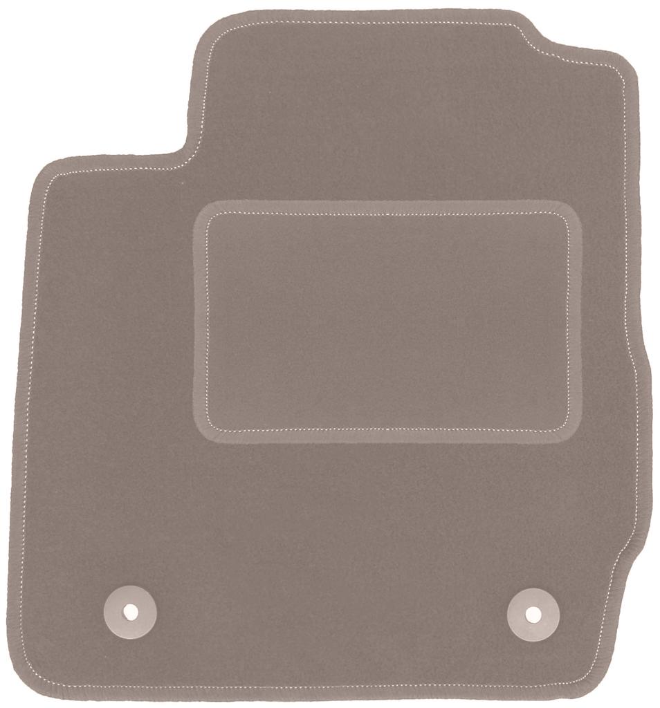 Beige driver's mat for: Ford Fiesta MK7 hatchback (2011-2017)