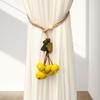 2 шт. Подхваты для штор с декором в виде тыквы, установка без сверления, декоративные держатели для штор, для гостиной
