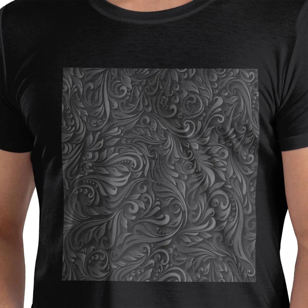 100 Cotton Dark Floral Tshirt Unisexs Classic Oversized T Shirt Unisex Round Neck Summer Shirts Tops S6xl