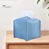 Декоративный куб для салфеток для лица, органайзер для бумаги, водонепроницаемая складная конструкция, легко моется, крышка коробки для салфеток, диспенсер для бумаги