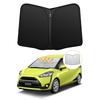 Toyota Sienta 170 Series Windshield Sunshade UV No Suction Cups Light Summer UV Easy Installation and Includes Storage Bag [Reinforced] (H27.7 - R4.8)