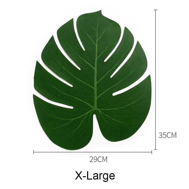 12 шт./Лот Искусственные Тропические Листья Монстеры Пальмовые Листья Имитация Листа для Гавайской Тематической Вечеринки Домашнее Садовое Украшение Искусственные Листья