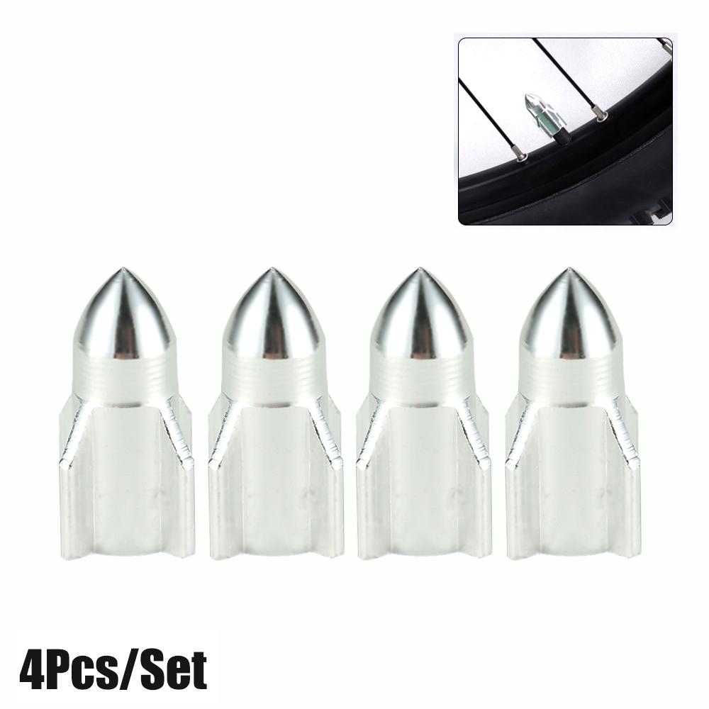 4Pcs/Set Aluminum Rocket Tire Valve Caps for Car Motorcycle Bike Alloy Tyre Valve Covers for US Valve Stems Car-styling Parts Stem Caps1