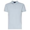 Polo Logo Вышитый Прямой Покрой Рубашка Поло с Коротким Рукавом Мужские Топы Светло-Голубой 710536856-411