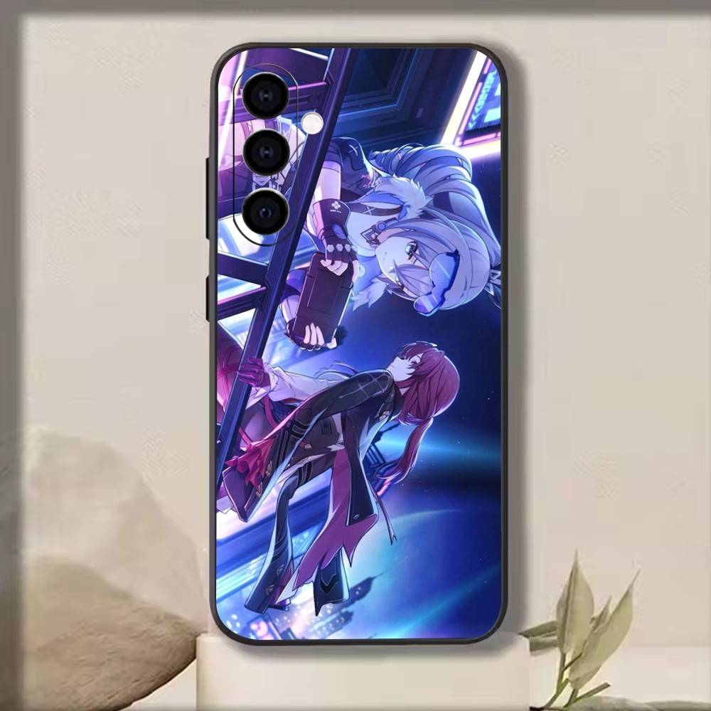Honkai Star Rail   Чехол для телефона для Samsung Galaxy A73,A72,A71,A70,A53,A52,A51,Другие Мягкий черный чехол