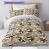 Camouflage Pattern Bedding Quilt Set Quilt Cover Pillowcase Home Decoration Gift (1 * duvet cover + 2 * pillowcase, without core)