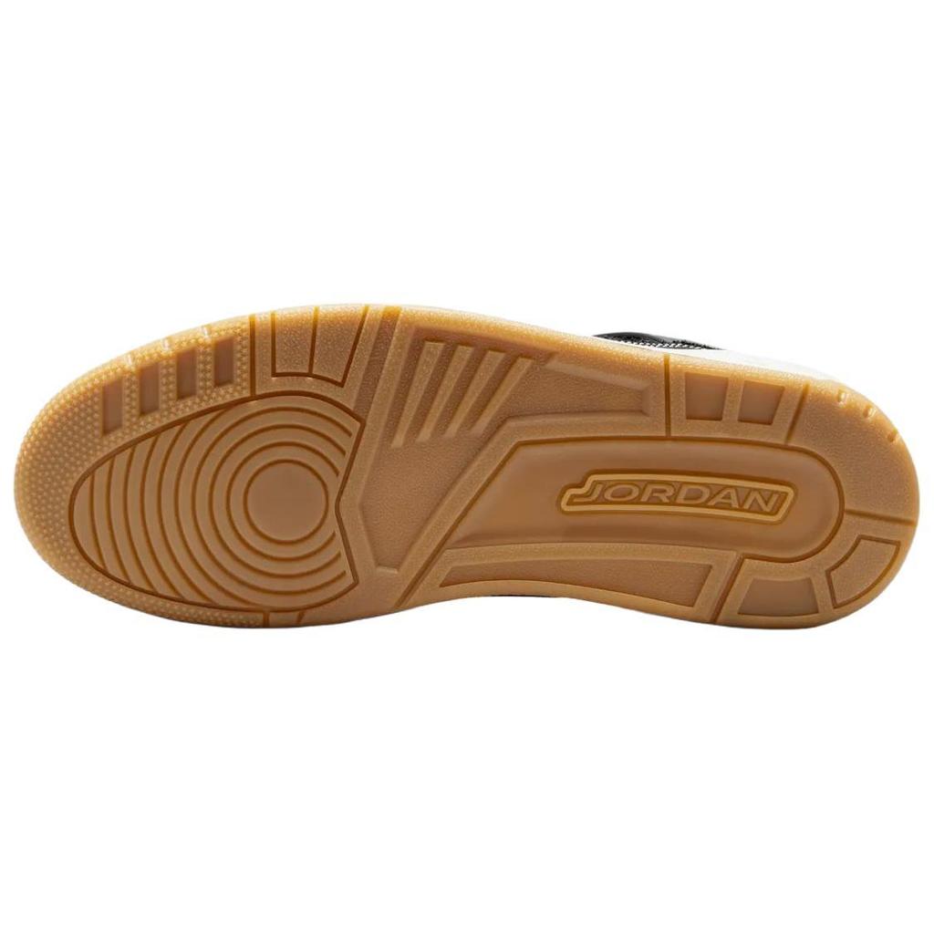 Air Jordan Spizike Low 'Black University Red' (Unisex) Black / University Red / Gum Medium Brown / Sail Vintage Basketball Shoes IR2012 001