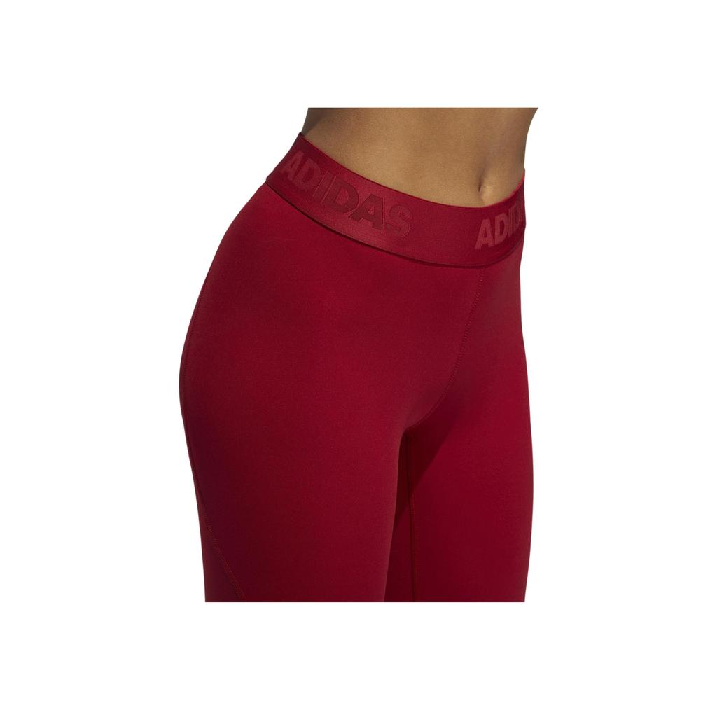 Adidas Тренировочные обтягивающие спортивные брюки женские брюки коричневые красные FJ1960