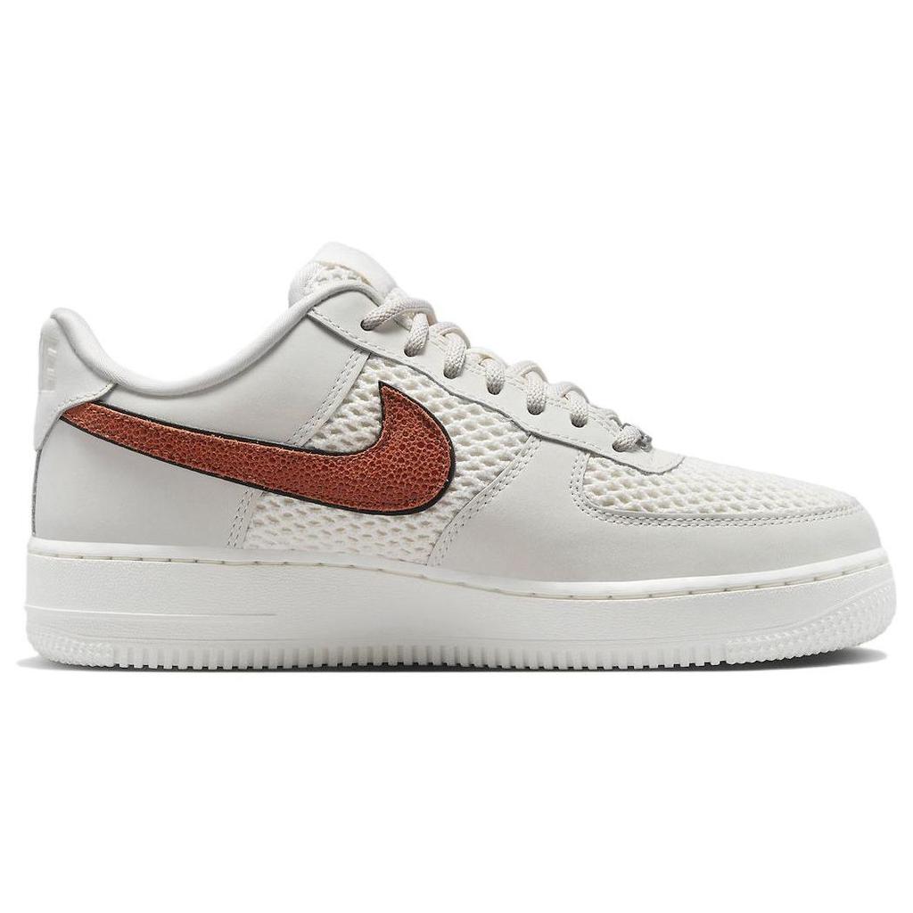 Nike Air Force 1 Баскетбольные кожаные женские кроссовки White Sail Black DZ5228-100