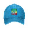 Harajuku Vintage Style Arts Bob Marley One Love Washed Denim Cap Casual Baseball Caps Adjustable Hat Summer Unisex Baseball Hats