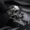 Готические Панк Преувеличение Демон Череп Кольца Крутые Мужские 316L Нержавеющая Сталь Череп Байкерское Кольцо Хип-хоп Мотоцикл Украшения Подарок