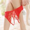 Sexy Lingerie Women's Panties Crotch Opening Transparent G-strings Thongs Hollow Out Solids Bowknot Underwear Women Lace Pantys