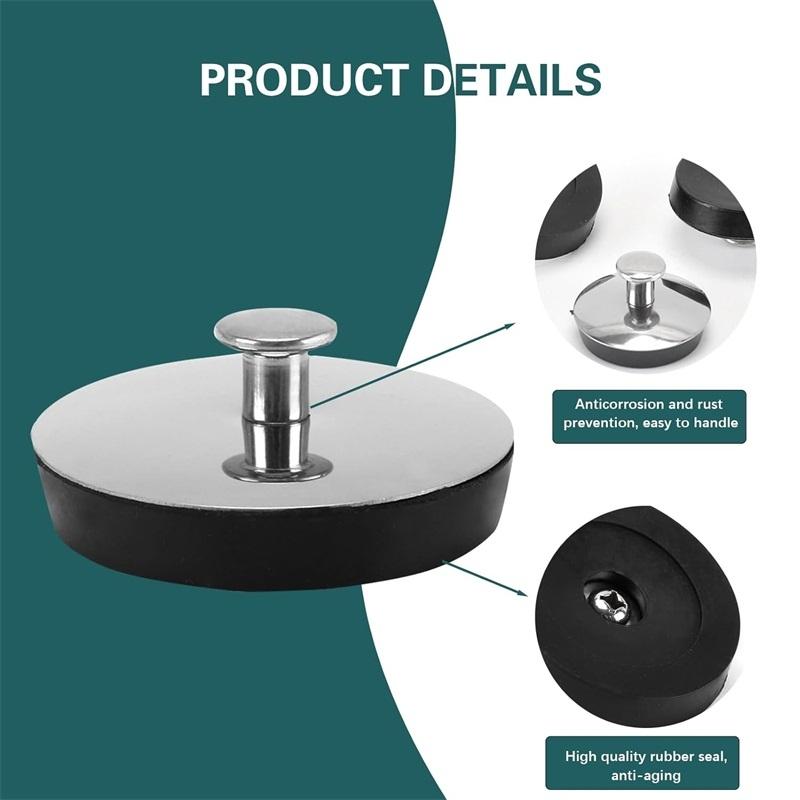 4 шт., 35 мм, универсальная резиновая пробка для раковины, сливные пробки для умывальника, ванны, ванной комнаты, прачечной, кухни, подходит для сливного отверстия 33-37 мм