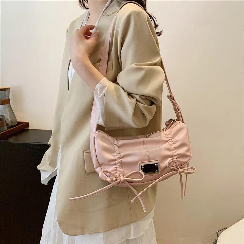 Модные однотонные мягкие сумки через плечо с внутренним отделением, швейные нитки, горячая распродажа, сумки для женщин, женские сумки из искусственной кожи на молнии