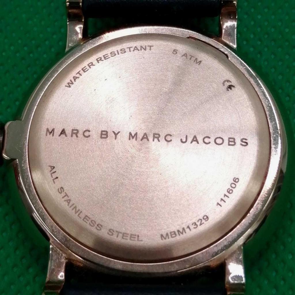 Б/у кварцевые аналоговые часы MARC BY MARC JACOBS MBM1329 темно-синие