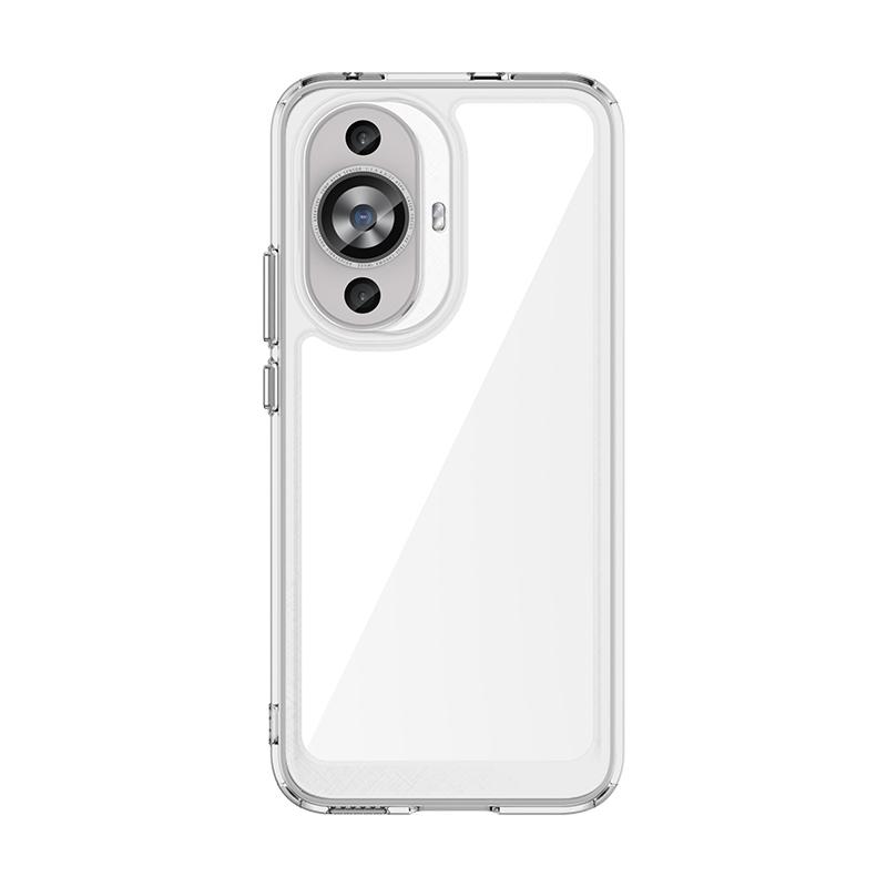Для Huawei Nova 12S Прозрачный чехол Чехол-бампер для Nova 12S Жесткий полупрозрачный Мягкая рамка Телефонный бампер Для Huawei Nova 12S