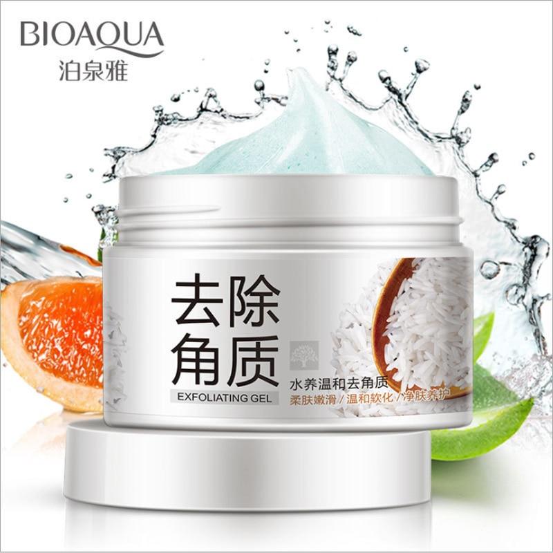 Bioaqua Отшелушивающий гель Осветляющее увлажняющее очищающее средство для лица Скрабы Здоровье кожи Красота Уход Глубокое очищение Увлажняющий уход за кожей