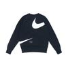 Nike Свитшот Swoosh Ft Crew с большим логотипом, вязаный, с круглым вырезом, черный DD6097-010